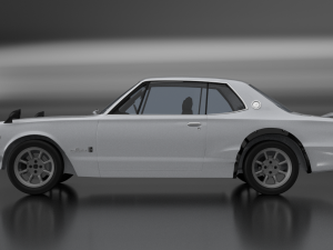 nissan-datsun 2000 gt-r skyline hakosuka 3D मॉडल