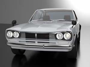 nissan-datsun 2000 gt-r skyline hakosuka 3D मॉडल