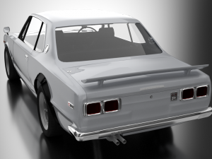 nissan-datsun 2000 gt-r skyline hakosuka 3D मॉडल