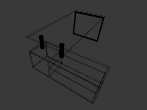 office desk Modèle 3D