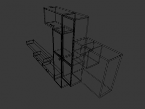 living room furniture Modèle 3D