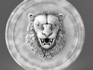 aslan başı heykeli 3D Model