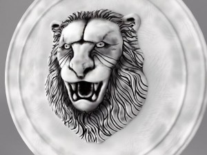 lion head sculpture 3D Model