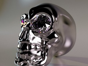 skull jewelry Modello 3D