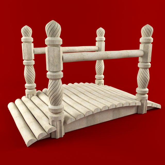 bridge Model 3D .c4d .max .obj .3ds .fbx .stl .blend 