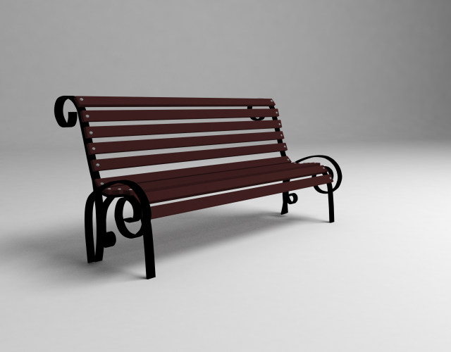 bench street Modelo 3D .c4d .max .obj .3ds .fbx .stl .blend 