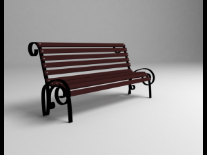 bench street 3D Model