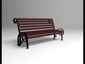 bench street Modelo 3D