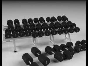 barbell row 3D Модель