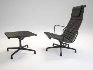 chaise longue du groupe en aluminium eames Modèle 3D