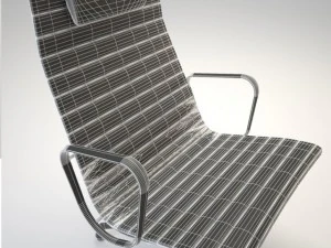 eames aluminum group lounge chair 3D Model