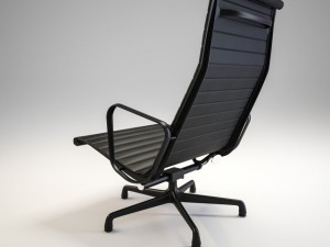eames aluminum group lounge chair 3D 模型