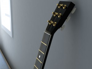 acoustic guitar 3D-Modell