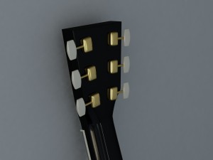 acoustic guitar 3D-Modell