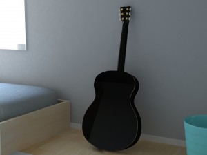 acoustic guitar 3D-Modell