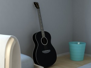 acoustic guitar 3D-Modell