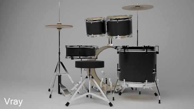 drum kit 3D Model in Percussion 3DExport