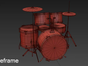 drum kit 3D Model