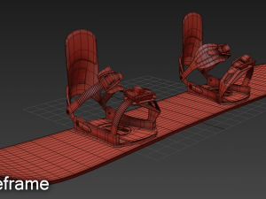 snowboard Model 3D