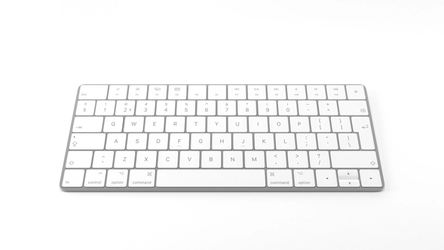 apple magic keyboard 3D Model .c4d .max .obj .3ds .fbx .stl .blend 