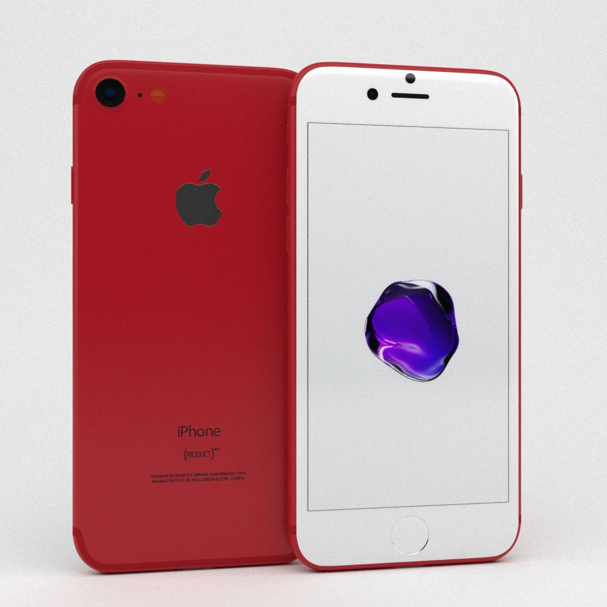 apple iphone 7 3D Model .c4d .max .obj .3ds .fbx .stl .blend