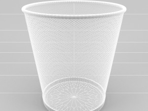 metal trash can 3D Model