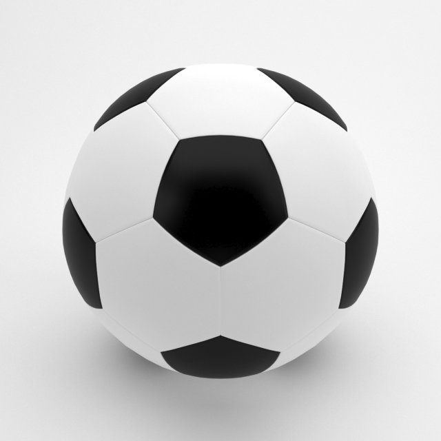 soccer ball 3D Model .c4d .max .obj .3ds .fbx .stl .blend 