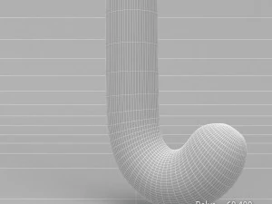 hockey stick grass 3D Model