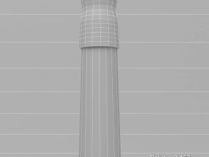 hockey stick grass 3D Model