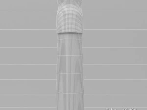 hockey stick grass 3D Model