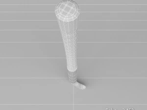 hockey stick grass 3D Model
