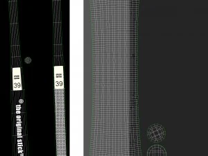 hockey stick grass 3D Model