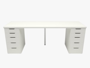 table with drawers 3D Model