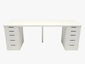 引き出し付きテーブル 3Dモデル