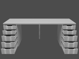 table with drawers Modèle 3D