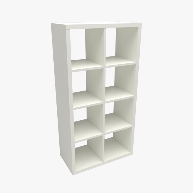 kallax shelving unit 3D मॉडल .c4d .max .obj .3ds .fbx .stl .blend 