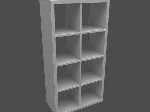 kallax shelving unit 3D मॉडल