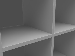 kallax shelving unit 3D मॉडल
