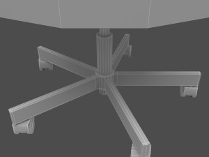 renberget desk chair Model 3D