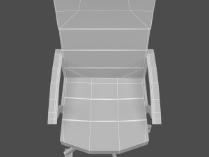 renberget desk chair Model 3D