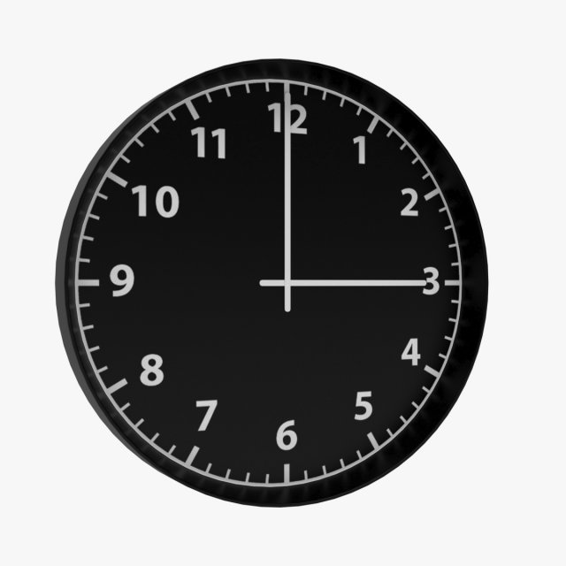 bondis wall clock 3Dモデル .c4d .max .obj .3ds .fbx .stl .blend 