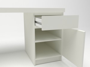 malm desk Modelo 3D