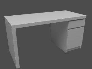 malm desk Modelo 3D