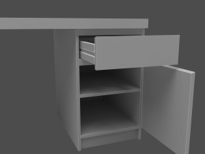 malm desk Modelo 3D