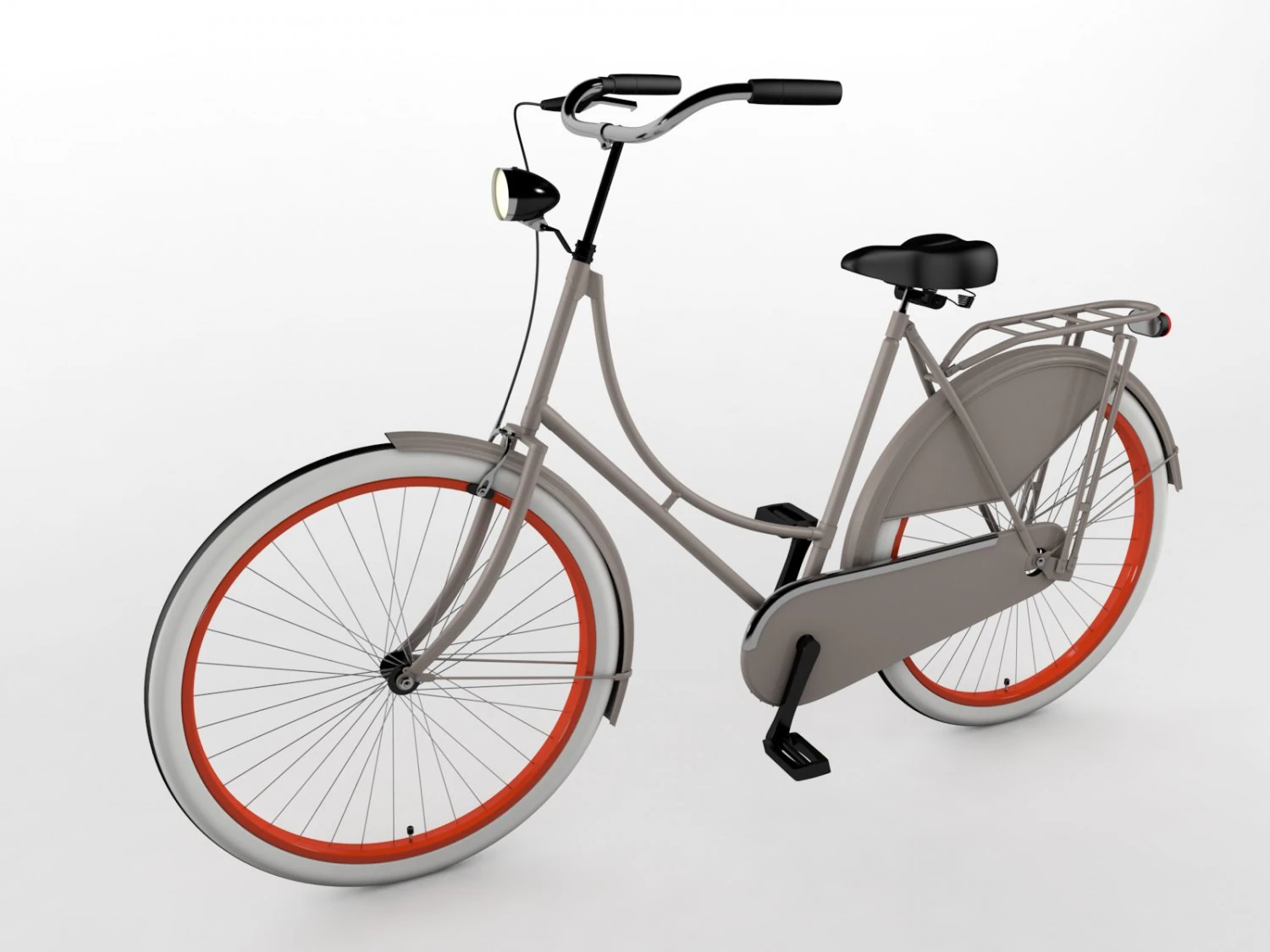 grandma bike omafiets 3D Model .c4d .max .obj .3ds .fbx .stl .blend 