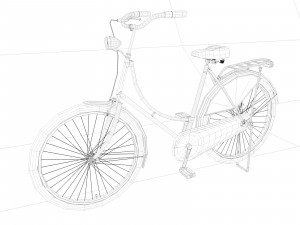 grandma bike omafiets 3D-Modell