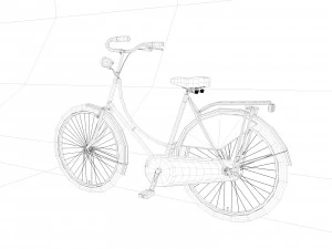 grandma bike omafiets 3D Model