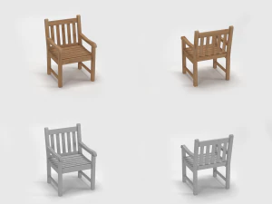 garden furniture collection 3D Model