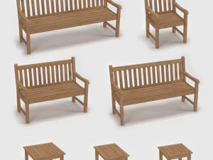 collezione di mobili da giardino Modello 3D