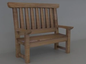 outdoor bench 3D Model